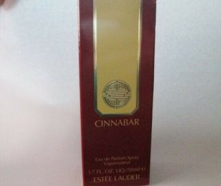 Vintage Estee Lauder Cinnabar Eau De Parfum Spray 1.  7oz Near Full
