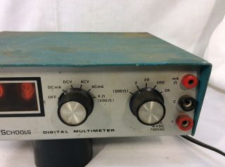 Vintage Heathkit IMD - 202 - 2 Bell Howell Schools Digital Multimeter Nixie Tube 3