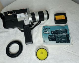 Vintage Canon Auto Zoom 1014 Electronic 8 Movie Camera 7 - 70 Mm Zoom Lens