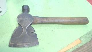Vintage - Hatchet - Hammer Tool - With Relief And Nail Puller - Old Style