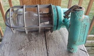 Vtg Crouse Hinds Explosion Proof Industrial Light Fixture No.  1