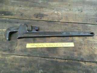 Vintage Rigid Tools Usa 24” Steel Hd Pipe Wrench Ohio Usa