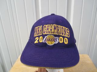 Vintage Amercan Needle Los Angeles Lakers 2000 Nba Finals Champion Kobe Shaq
