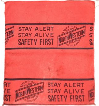 Vintage C&nw Chicago And Northwestern Railroad Cloth Towel