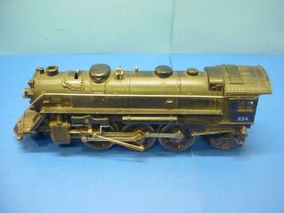 Vintage Lionel Prewar No.  224 Diecast 2 - 6 - 2 Steam Engine