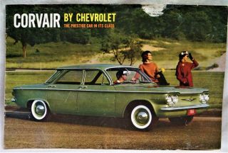 1960 Chevrolet Corvair Automobile Car Advertising Sales Brochure Guide Vintage