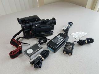 Vintage Retro Jvc Gr - 65 Camcorder Set W/ Case,  Battery,  Charger,  And Tape