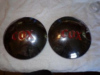 Vintage Cox Baby Moon Style Hubcaps For Camper,  Boat Trailer 7.  5 "