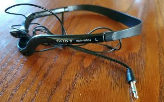 Vintage SONY MDR - W034 Walkman Headphones with Sony RM - MZ3R remote 2