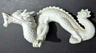 Vintage Art Pottery - Oriental Porcelain Dragon Figurine - 8.  5 " X4 " Japan Label