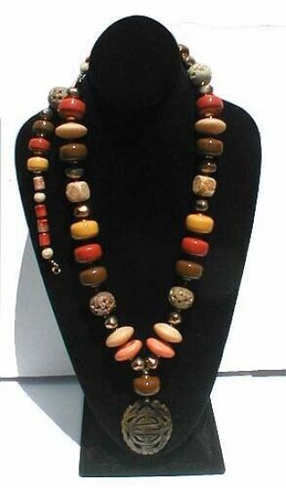 Vintage Tagged " Miriam Haskell " Fashion Jewelry Necklace