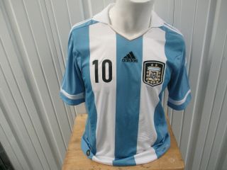Vintage Adidas Argentina National Team Lionel Messi 10 Medium Sewn Jersey 2011