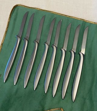 Vintage Gerber Legendary Blades Miming Steak Knives Set Of 8 Ultra No Box