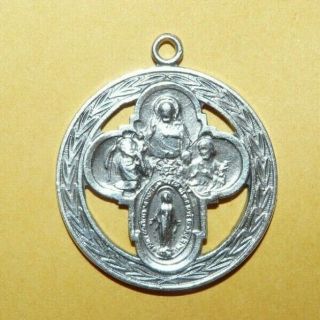 Vintage " Hmh " Sterling Silver Religious Catholic " Saint 