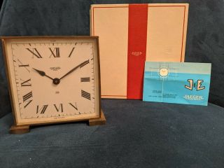 Vintage 1960s Jaeger (lecoultre?) Electronic Desk Clock W/ Box
