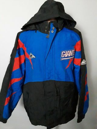 Vintage Pro Line Apex York Giants Hooded Jacket Mens Size L