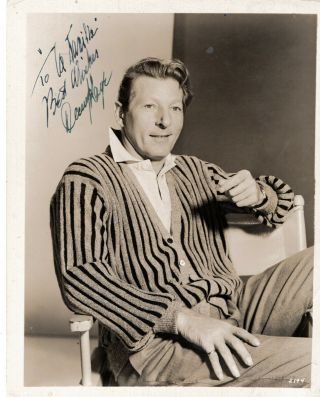 American Actor,  Comedian Danny Kaye,  Signed Vintage Studio Photo.
