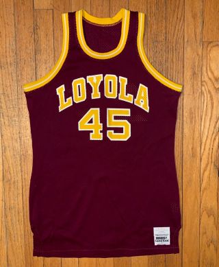 Vintage Loyola Chicago Ramblers Game Basketball Jersey