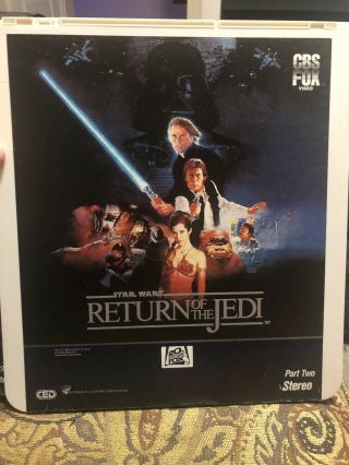 Vintage Star Wars Return of the Jedi CED Discs 2