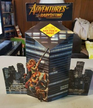 Vintage 1987 16 " Adventures In Babysitting Video Store Stand Up Standee Display