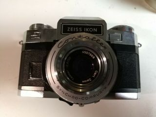 Vintage Zeiss Ikon Contaflex S Matic Camera Carl Zeiss Tessar Lens 2.  8/50 & Case