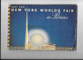 Vintage 1939 Ny Worlds Fair.  In Pictures Book B&w Photos
