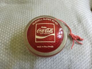 Vintage Coca Cola Russell Yoyo,  Philippines Coke Htf Old