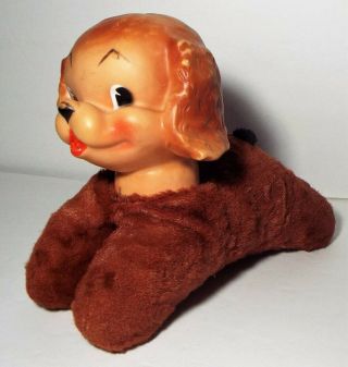 Vintage Rubber Face Stuffed Cocker Spaniel Toy