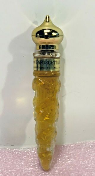 Unforgettable Vintage Avon Perfume 1/8 Fl.  Oz Miniature Flacon - Full Bottle