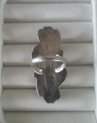 Vintage Navajo Sterling Silver Ring w/ MOP Native American Size 8 3