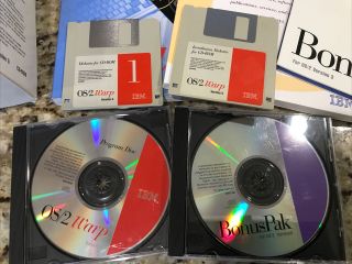 Vintage IBM OS/2 WARP Version 3 With Bonus Pack CD - ROM Software 2