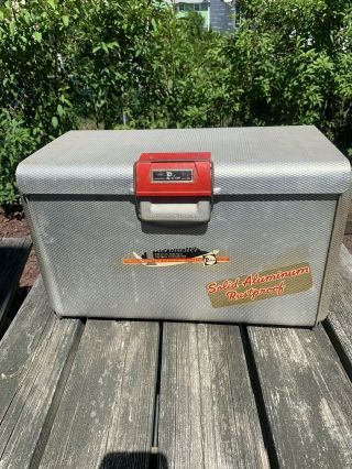Vintage Poloron Aluminum Cooler/ice Chest
