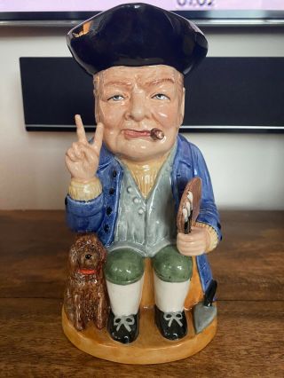 Vintage Bairstow Winston Churchill Artist Toby Mug Jug Figurine