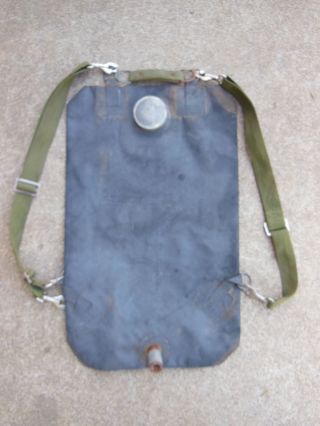 Vintage Firefighting Water Bladder Backpack Backsack Field Gear With Adj.  Straps