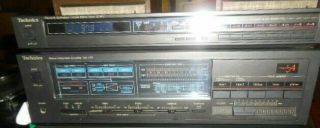 Vintage Technics Stereo Integrated Amplifier Su - V97 & St - S77 Am/fm Tuner
