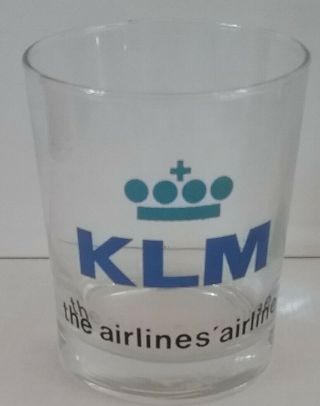 Klm Royal Dutch Airlines - Highball Glass - Made In France