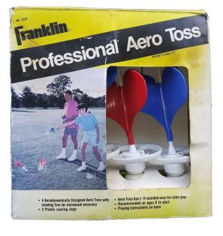 Franklin Professional Aero Toss Yard Darts Vintage Lawn Darts Jarts Made In U.  S