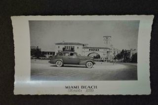 Vintage Car Photo 1938 Buick Miami Beach Florida 954034