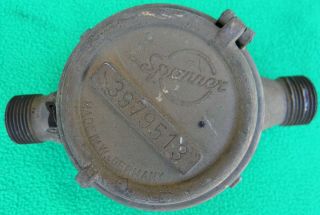 Vintage Spanner Brass Water Meter West German Steampunk 2