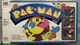 Milton Bradley Pac - Man Board Game Rare 1980 4216 Vintage Complete 1980s Retro