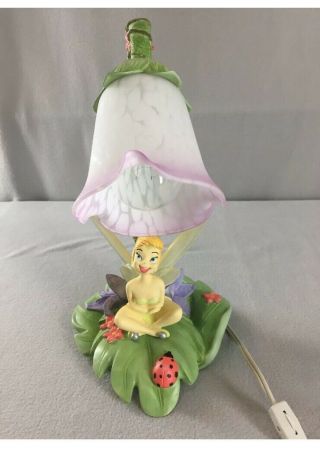 Disney Vintage Tinkerbell Desk Table Tulip Lamp By Hampton Bay Discontinued
