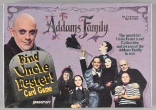 Vintage Addams Family Find Uncle Fester Card Game Rare 1991