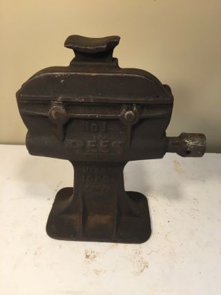Antique Vintage Cast Iron Screw Jack No 1 Rees Jack Icp Co.  Usa Lift 5” Cap 2 Ton