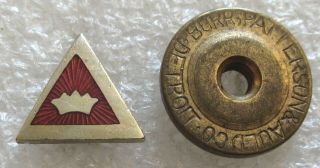 Vintage Delta Sigma Pi ΔΣΠ Fraternity Pledge Pin - Lapel Screw Back