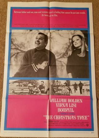 Vintage Movie Poster 1 Sheet The Christmas Tree 1969 William Holden,  Virna Lisi