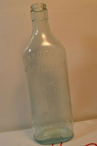 Antique Vintage Medicine Bottle Scott 