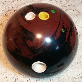 Vintage Storm Bowling Ball 14 Lb 8.  6 Oz