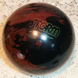Vintage Storm Bowling Ball 14 lb 8.  6 oz 3
