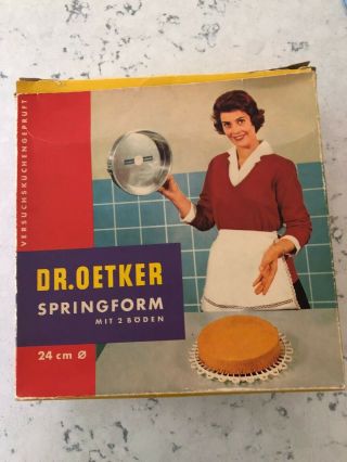 Dr.  Oetker - The Cheesecake Pan - 3 Piece Set & Vintage Box - Germany