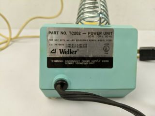 Vintage Weller Soldering Station TC202 with Soldering Pencil and Box 2